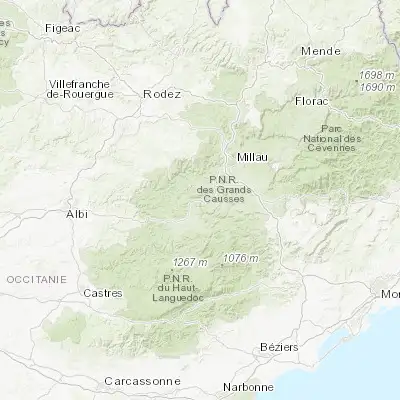 Map showing location of Saint-Affrique (43.955750, 2.889150)