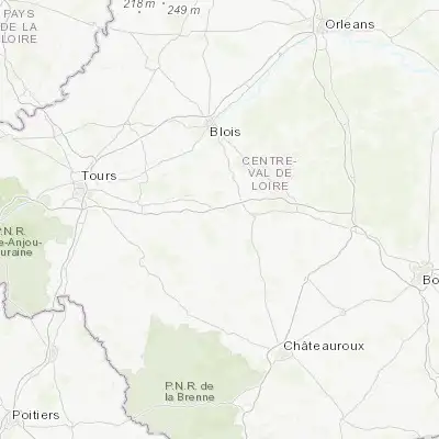 Map showing location of Saint-Aignan (47.268920, 1.376140)