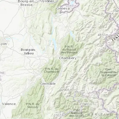 Map showing location of Saint-Baldoph (45.531200, 5.952170)