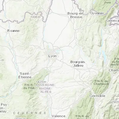 Map showing location of Saint-Bonnet-de-Mure (45.690420, 5.029120)