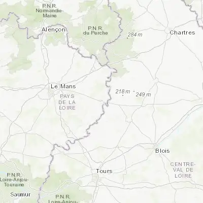 Map showing location of Saint-Calais (47.920170, 0.743800)