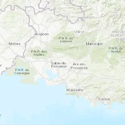 Map showing location of Saint-Cannat (43.621320, 5.298100)