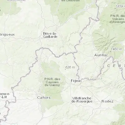 Map showing location of Saint-Céré (44.859310, 1.891270)