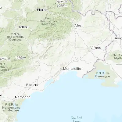 Map showing location of Saint-Clément-de-Rivière (43.683330, 3.833330)