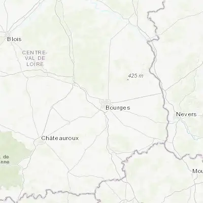 Map showing location of Saint-Doulchard (47.103710, 2.352000)