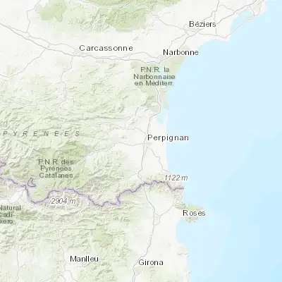 Map showing location of Saint-Estève (42.713100, 2.841520)