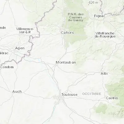 Map showing location of Saint-Etienne-de-Tulmont (44.050000, 1.466670)