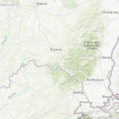 Map showing location of Saint-Étienne-lès-Remiremont (48.022870, 6.608680)