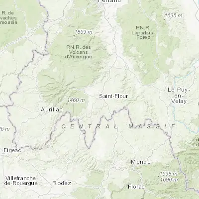 Map showing location of Saint-Flour (45.033740, 3.092970)