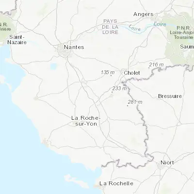 Map showing location of Saint-Fulgent (46.853230, -1.177740)