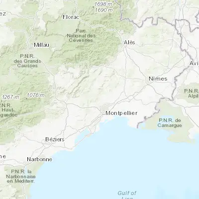 Map showing location of Saint-Gély-du-Fesc (43.692930, 3.805800)