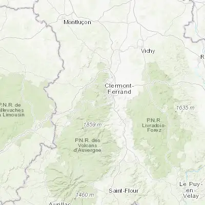 Map showing location of Saint-Genès-Champanelle (45.720370, 3.018830)