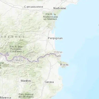 Map showing location of Saint-Génis-des-Fontaines (42.543250, 2.920600)