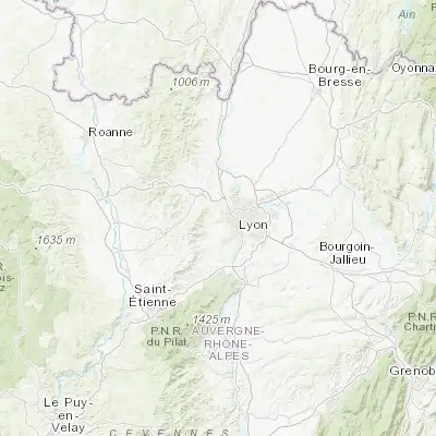 Map showing location of Saint-Genis-les-Ollières (45.757100, 4.726250)