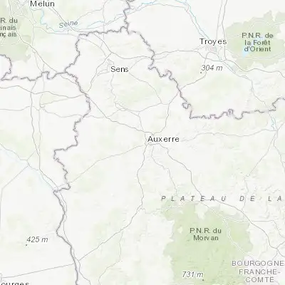 Map showing location of Saint-Georges-sur-Baulche (47.800390, 3.531440)