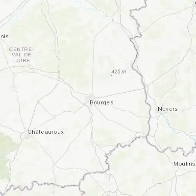 Map showing location of Saint-Germain-du-Puy (47.100000, 2.483330)