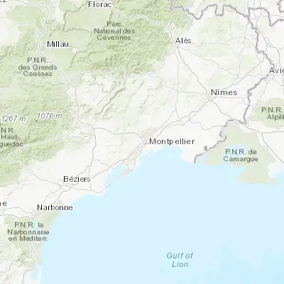 Map showing location of Saint-Jean-de-Védas (43.577590, 3.826030)