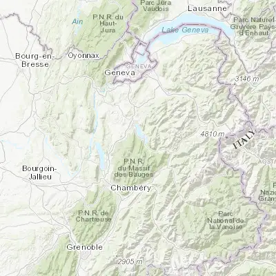 Map showing location of Saint-Jorioz (45.830740, 6.157920)