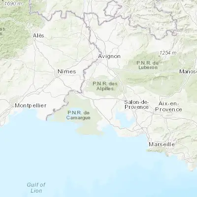 Map showing location of Saint-Martin-de-Crau (43.639550, 4.812700)