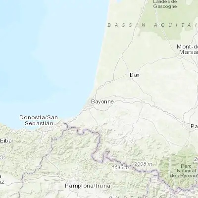 Map showing location of Saint-Martin-de-Seignanx (43.543060, -1.387180)