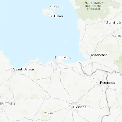 Map showing location of Saint-Méloir-des-Ondes (48.637900, -1.904390)