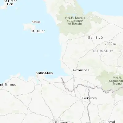 Map showing location of Saint-Pair-sur-Mer (48.814550, -1.567610)
