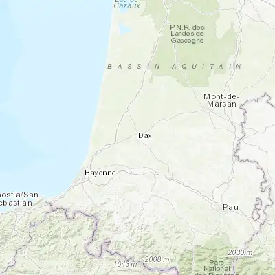 Map showing location of Saint-Paul-lès-Dax (43.725660, -1.052830)
