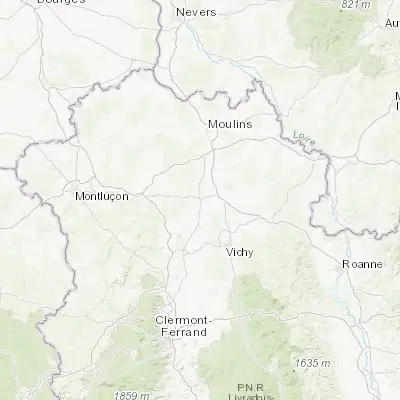 Map showing location of Saint-Pourçain-sur-Sioule (46.307480, 3.289310)