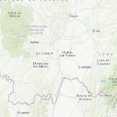 Map showing location of Saint-Rémy (46.763340, 4.839280)