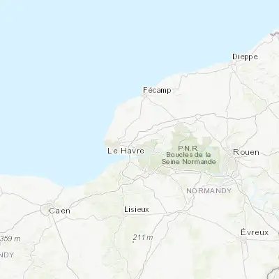 Map showing location of Saint-Romain-de-Colbosc (49.530930, 0.357190)