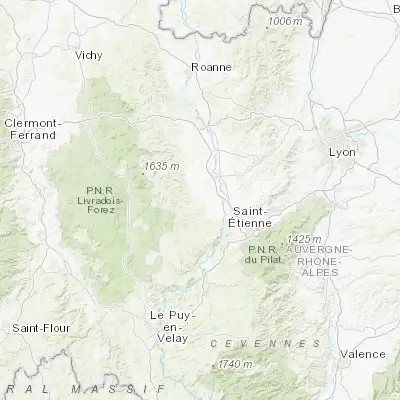 Map showing location of Saint-Romain-le-Puy (45.558370, 4.122960)
