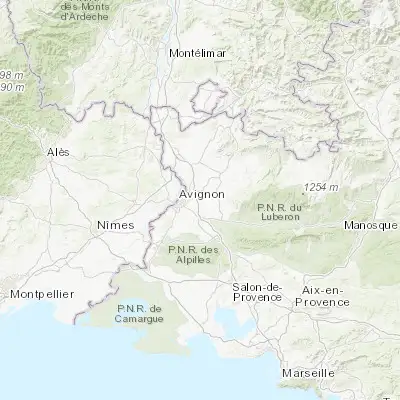 Map showing location of Saint-Saturnin-lès-Avignon (43.955010, 4.925480)