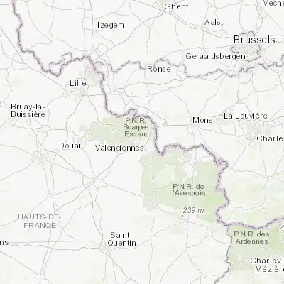 Map showing location of Saint-Saulve (50.371410, 3.556120)