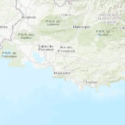 Map showing location of Saint-Savournin (43.408480, 5.526900)