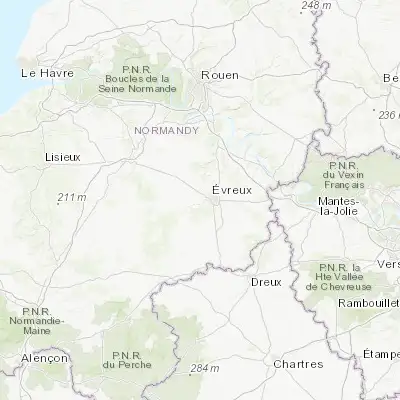Map showing location of Saint-Sébastien-de-Morsent (49.010960, 1.087300)