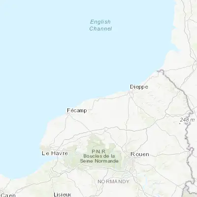 Map showing location of Saint-Valery-en-Caux (49.866670, 0.733330)