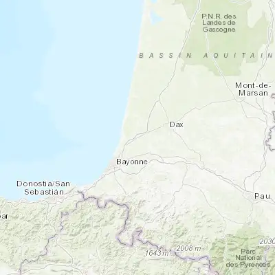 Map showing location of Saint-Vincent-de-Tyrosse (43.660710, -1.304280)