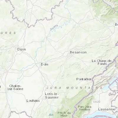 Map showing location of Saint-Vit (47.183330, 5.816670)