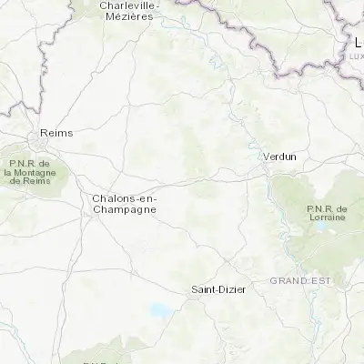 Map showing location of Sainte-Menehould (49.090080, 4.897330)