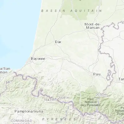 Map showing location of Salies-de-Béarn (43.474220, -0.924480)