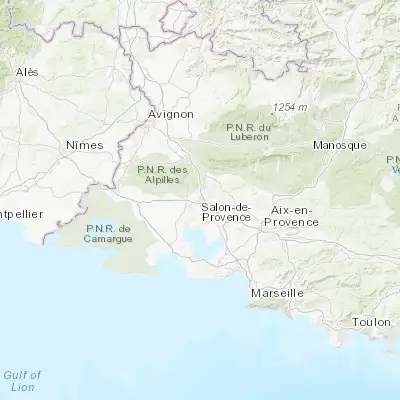 Map showing location of Salon-de-Provence (43.642290, 5.094780)