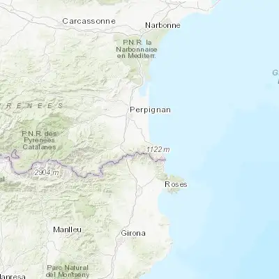 Map showing location of Sant Andreu de Sureda (42.552010, 2.971290)