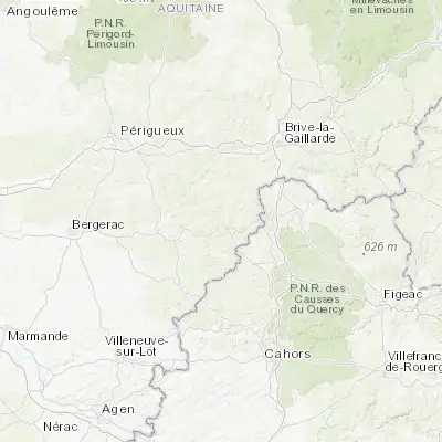 Map showing location of Sarlat-la-Canéda (44.889020, 1.216560)