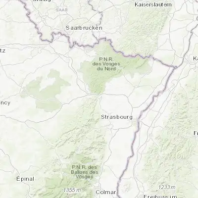 Map showing location of Saverne (48.741640, 7.362210)