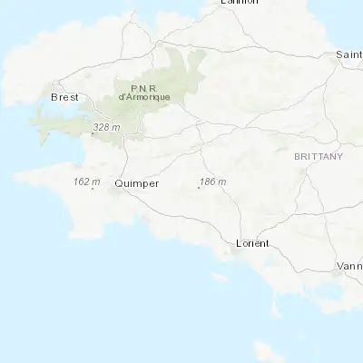 Map showing location of Scaër (48.027280, -3.702670)