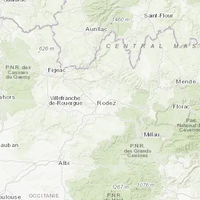 Map showing location of Sébazac-Concourès (44.404840, 2.603240)