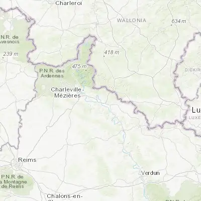 Map showing location of Sedan (49.701870, 4.940280)