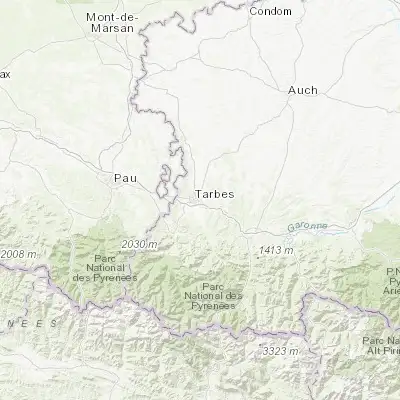Map showing location of Séméac (43.228340, 0.105130)