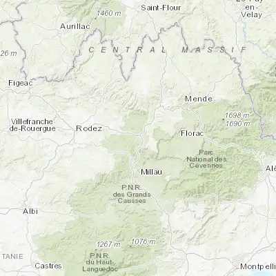 Map showing location of Sévérac-le-Château (44.321960, 3.071230)