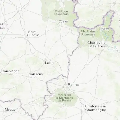 Map showing location of Sissonne (49.571070, 3.893690)